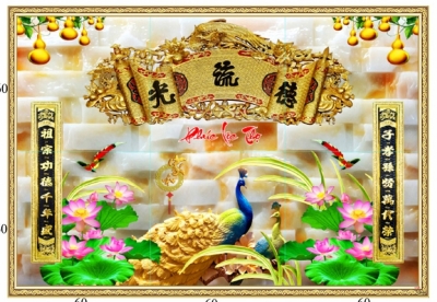 Tranh ốp tường phòng thờ