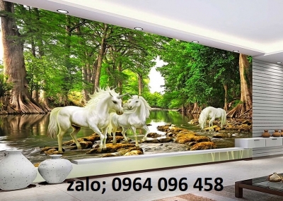 Tranh 3d mã đáo thành công- tranh gạch 3d ốp tường - KDXC54