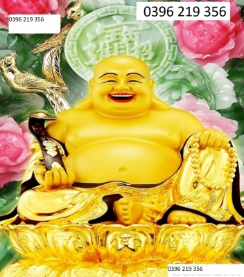 Gạch tranh 3d - Tranh ốp tường Tượng Phật Di Lặc