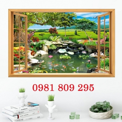 Gạch trang trí phong cảnh 3d