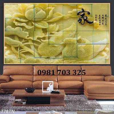 Gạch tranh đẹp sứ ngọc 3d