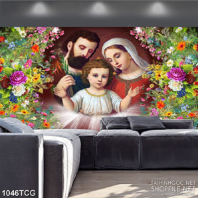 Tranh gạch 3d thiên chúa giáo - 987CB