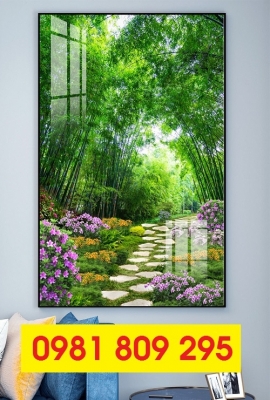 Gạch tranh 3d thiên nhiên ốp tường