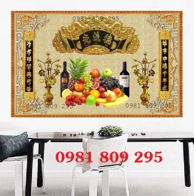 Tranh phúc lộc thọ , gạch tranh ốp ban thờ