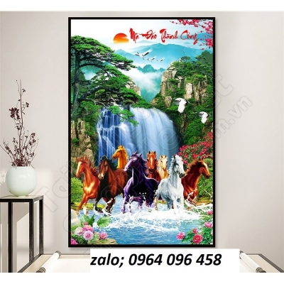Tranh gạch 3d mã đáo thành công - CVCX4
