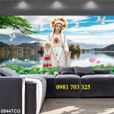 Tranh gạch công giáo trang trí tường