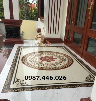 Gạch thảm bông đỏ lát hiên 1600x2400mm