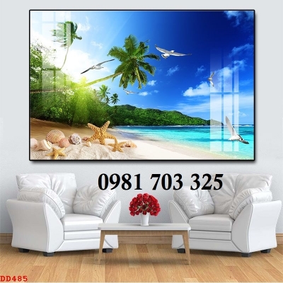 Tranh gạch men 3D phong cảnh biển