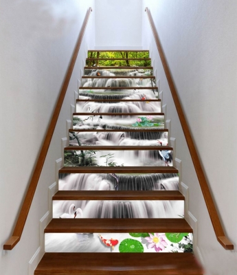 Gạch ốp tường 3D cầu thang