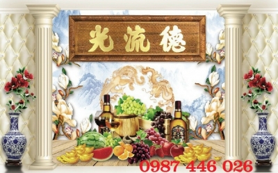 Gạch tranh ban thờ đẹp Hp272