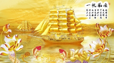 Tranh gạch thuyền buồm