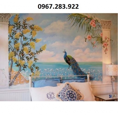 Gạch ốp tường 3d phòng ngủ