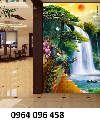 Tranh 3d - tranh gạch 3d ốp tường cầu thang - SDXC52