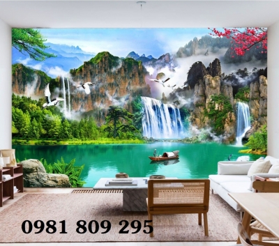tranh 3d phong cảnh - tranh gạch 3d phong cảnh