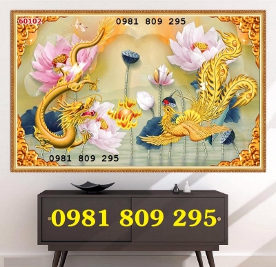 Mẫu gạch 3d trang trí ban thờ hình rồng