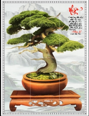 Tranh gạch 3d cây cảnh - 932SN