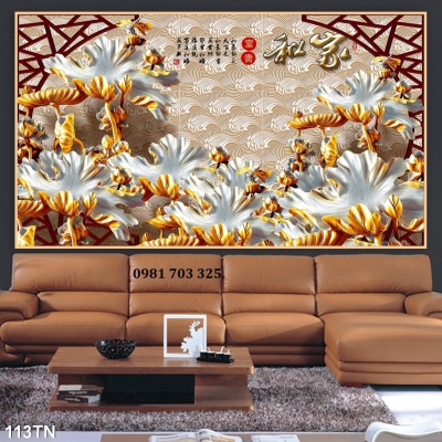 Tranh gạch 3D trang trí sứ ngọc