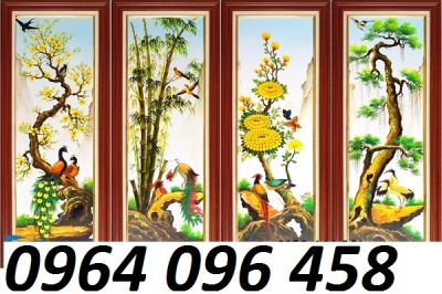 Tranh gạch 3d tứ quý - XBVN84
