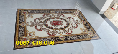 Gạch thảm chữ nhật khắc vàng HP8299