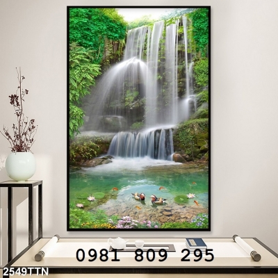 Tranh gạch phong cảnh khố đứng GF7665
