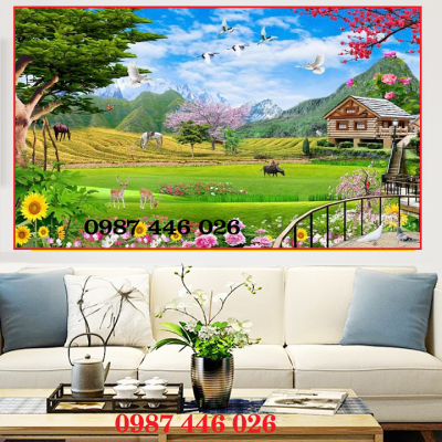Tranh gach phong cảnh 3d đẹp HP9282
