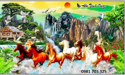 Tranh gạch bát mã