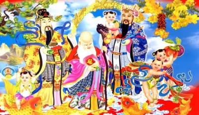 Tranh gạch 3d phúc lộc thọ - MCV43