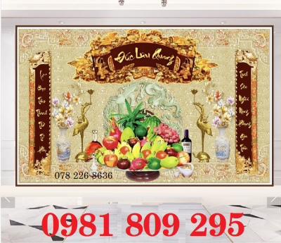 Gạch tranh ban thờ , gạch ốp tường