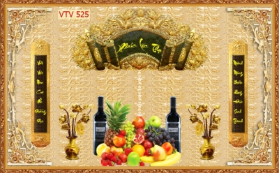 Trang trí phòng thờ - gạch tranh 3D