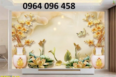 Tranh 3d - tranh gạch 3d ốp tường phòng khách - HXZ22
