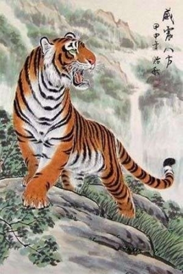 Tranh hổ - tranh gạch 3d con hổ - 871AP