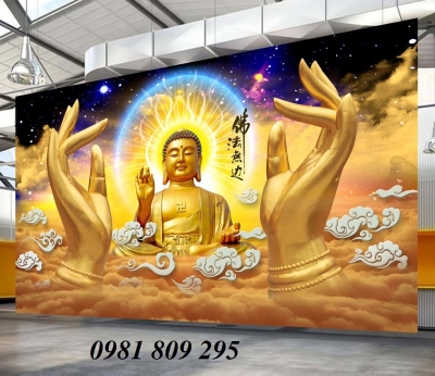tranh gạch phật 3d ốp tường