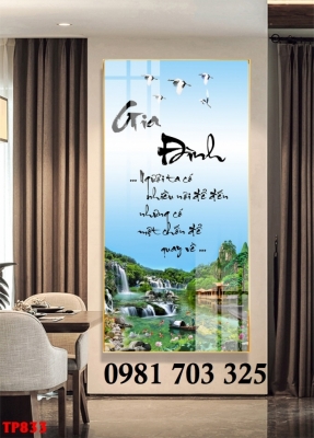Tranh gạch 3D thư pháp ý nghĩa