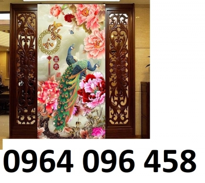Tranh gạch men 3d chim công - 7322SB
