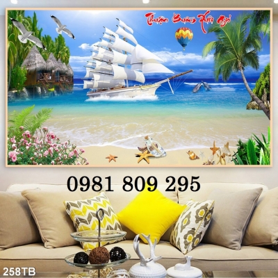 Gạch trang trí thuyền buồm