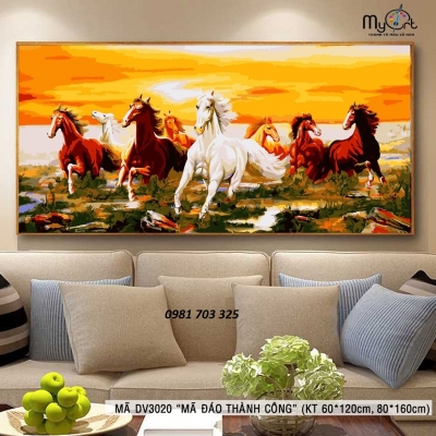 Tranh gạch mã đáo thành công