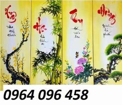 Tranh gạch 3d tứ quý - 843X