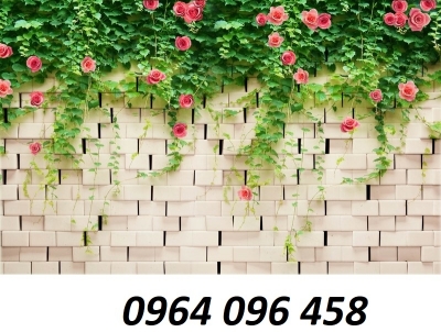 Tranh gạch men 3d ốp tường mẫu hoa hồng - 733SN