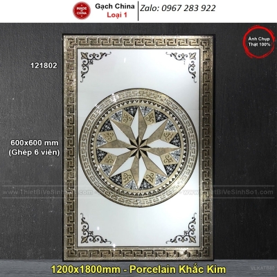 Gạch thảm khắc kim 3d lát sàn