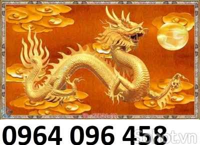 Tranh gạch 3d phong thủy rồng phượng - RCV633