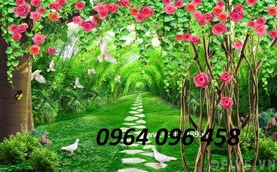 Tranh gạch 3d hoa hồng - SX555