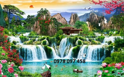 Gạch tranh 3D - tranh phong cảnh đẹp