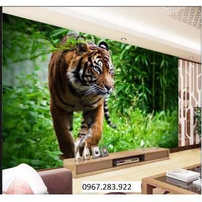 Tranh 3D- Tranh gạch hổ rừng