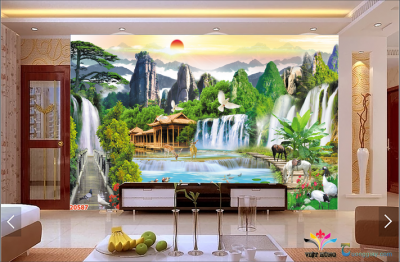 Gạch tranh 3d ốp tường rào - GCC22