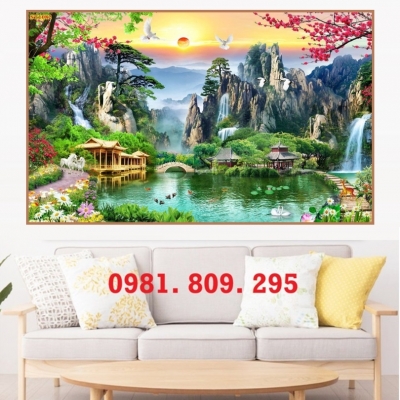 Gạch tranh tường, gạch 3d tranh trang trí 3d