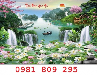 Gạch 3d phong cảnh thiên nhiên giao hòa JHG8