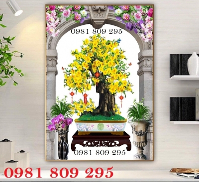 Tranh gạch hoa mai