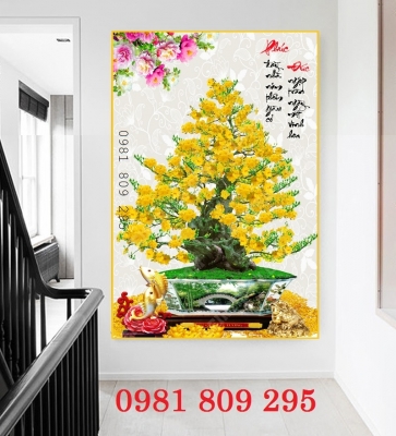 Gạch trang trí hoa mai