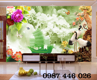 Gạch ốp tường tranh thuyền buồm HP2833