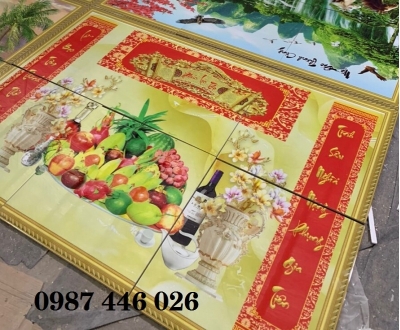 Gạch ốp tường tranh phòng thờ HP9273